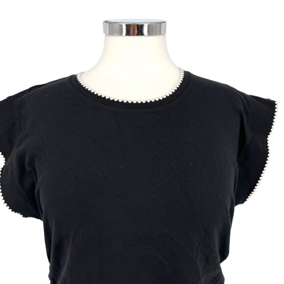 Madewell Side Cinch Muscle Tee Black Size Medium NWT - Picture 2 of 10